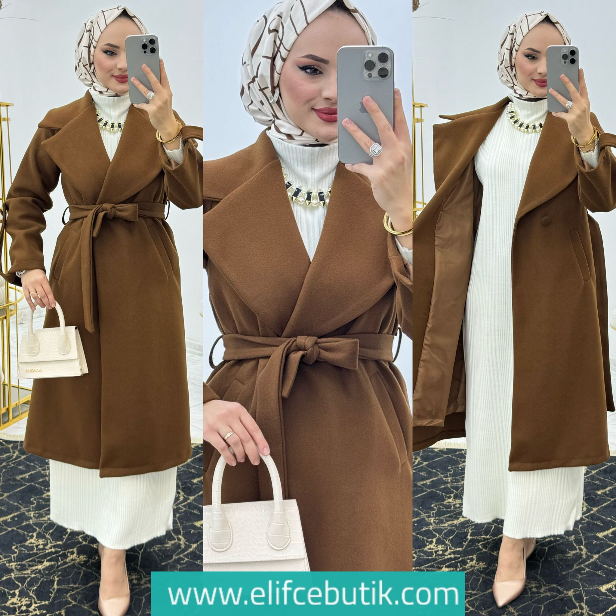 Kaşe kaban astarlı
