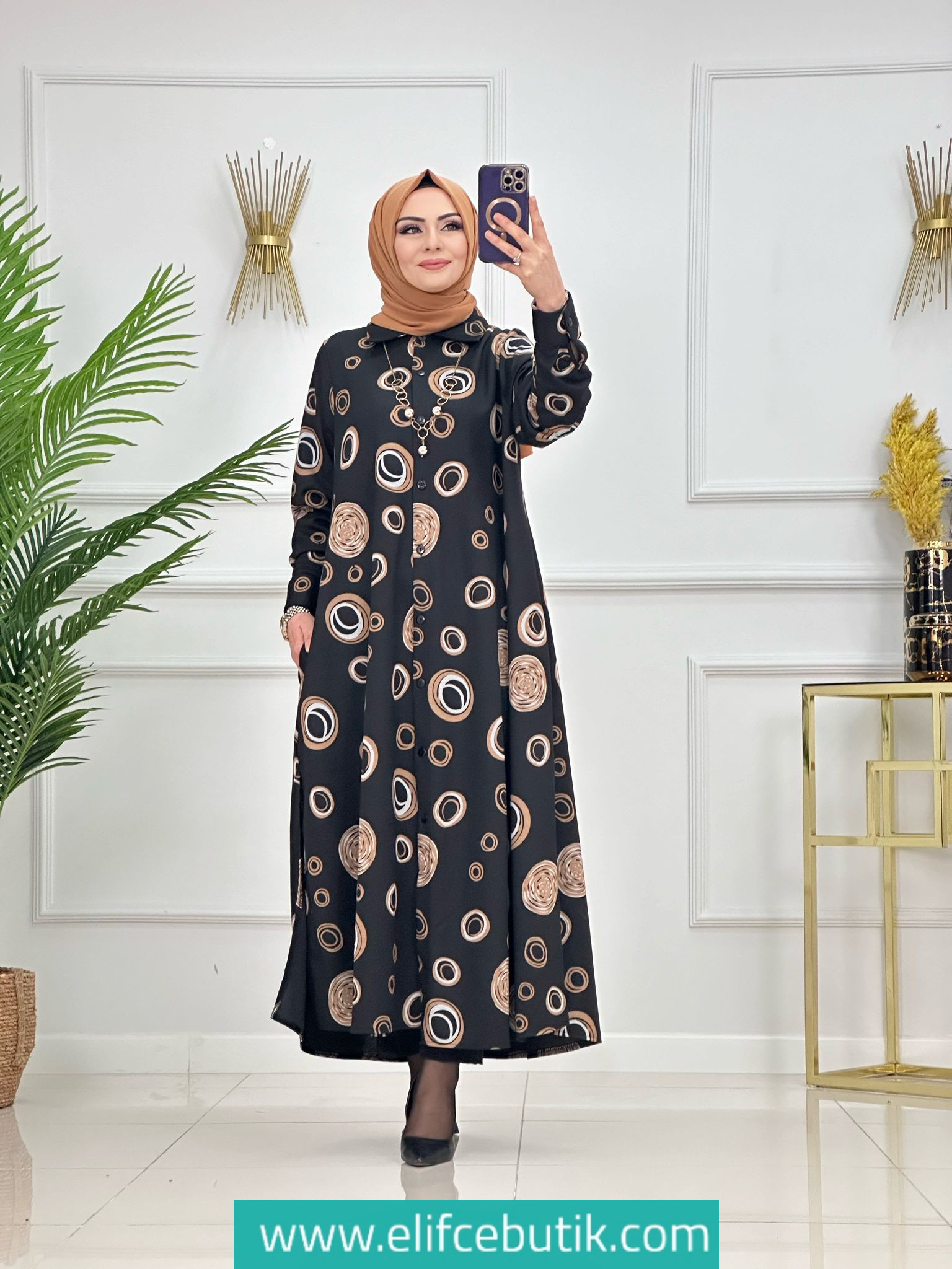 Nazen gömlek elbise - Görsel 5