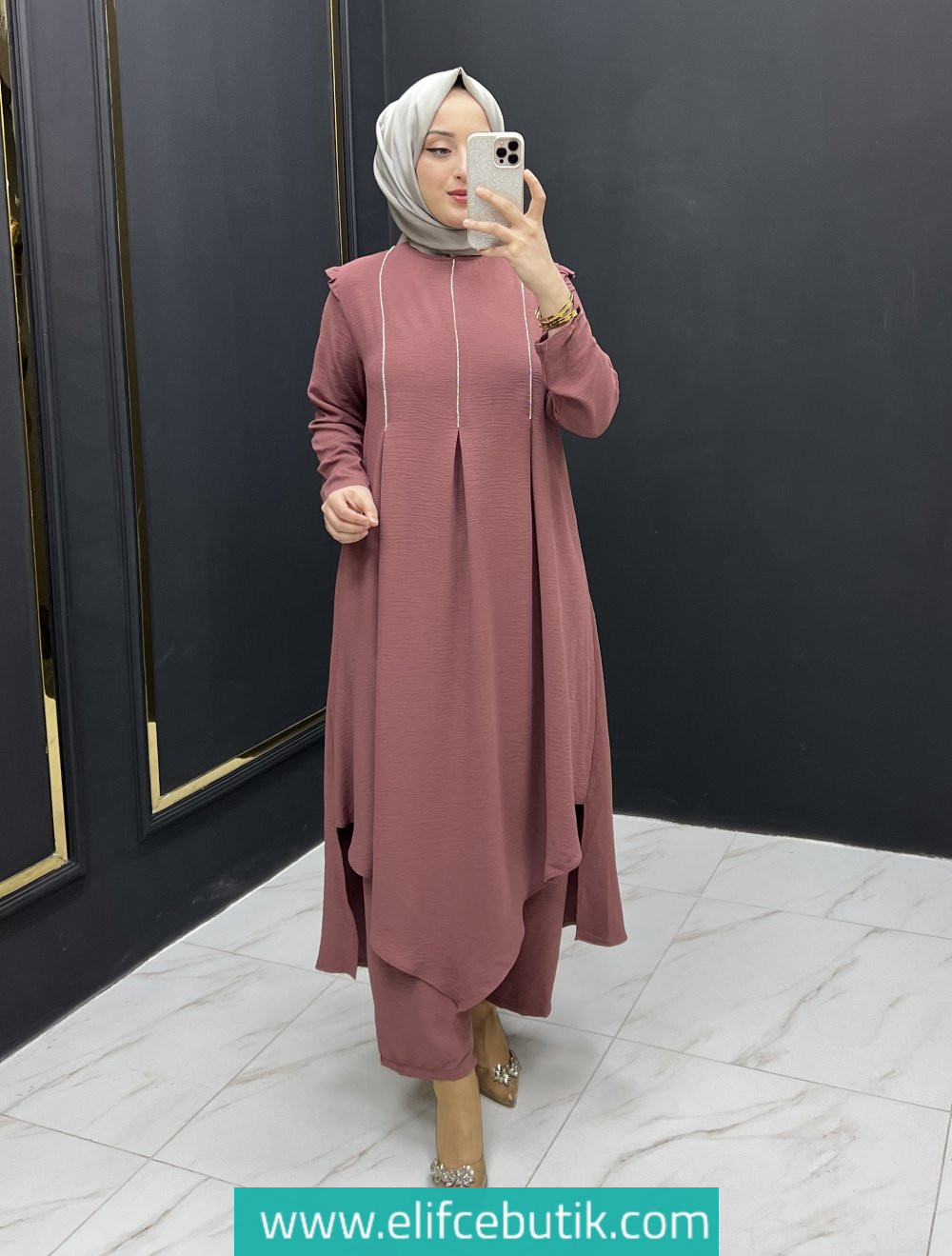 Nazan takım ayrobin kumaş - Görsel 3