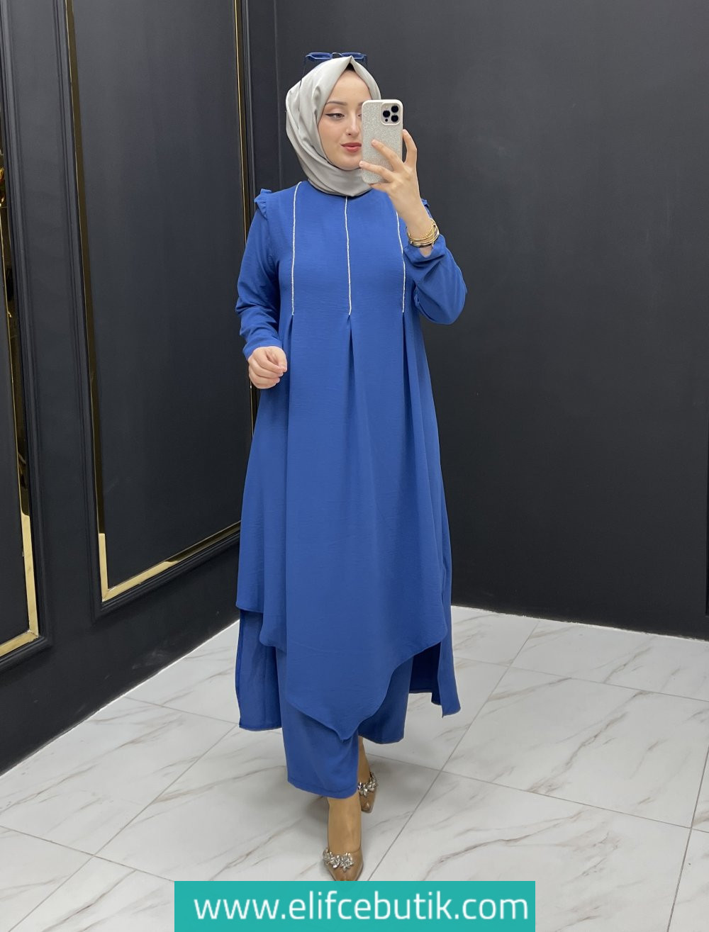 Nazan takım ayrobin kumaş - Görsel 6