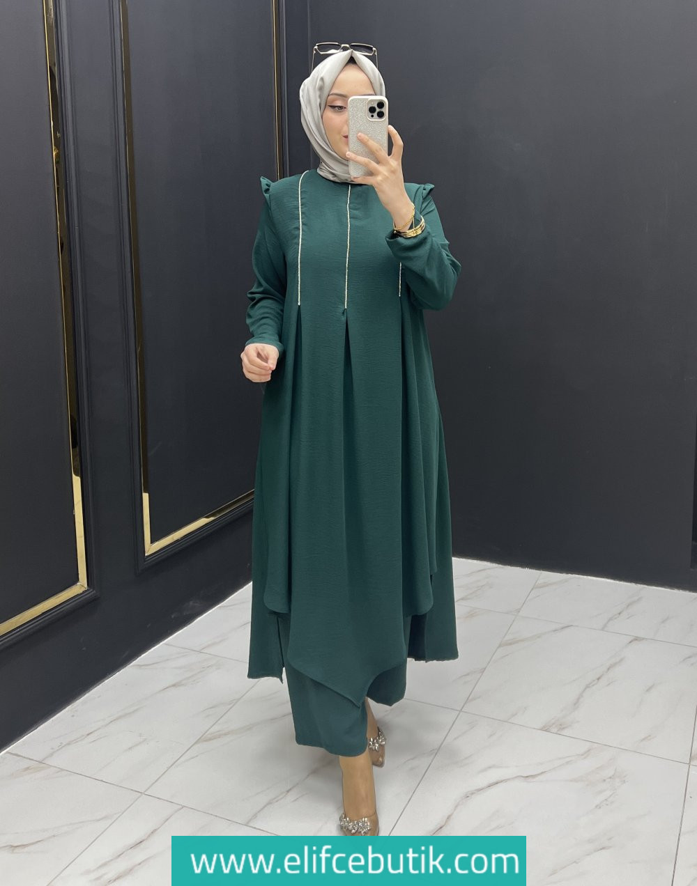 Nazan takım ayrobin kumaş - Görsel 10