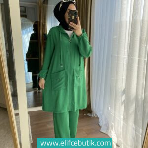 Ayrobin kumaş cepli takim