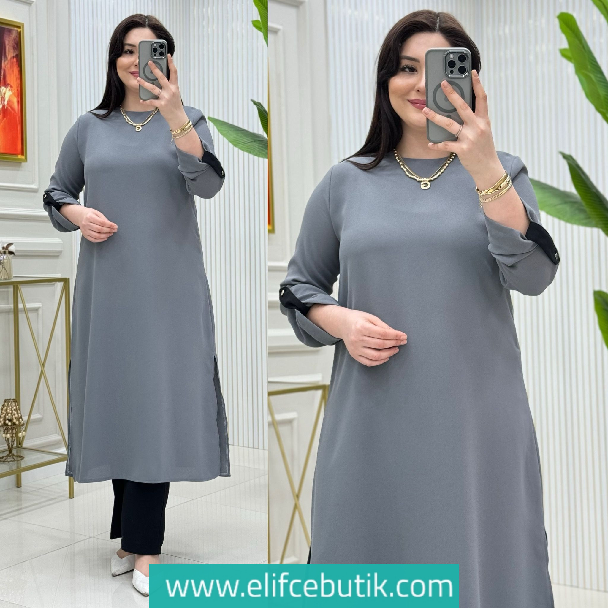 Krep kumaş Nazar takim - Görsel 6