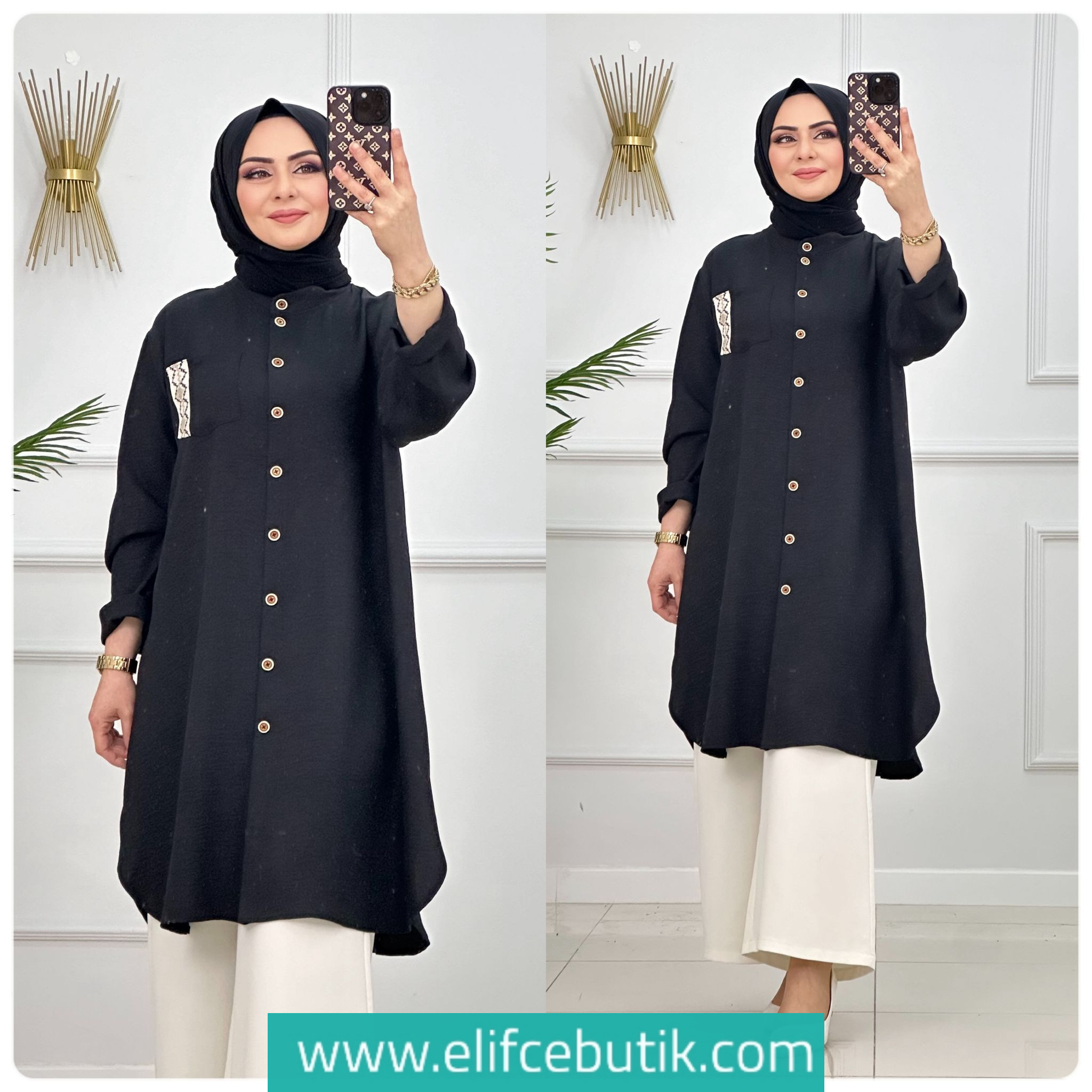 Keten ayrobin Mia tunik - Görsel 3