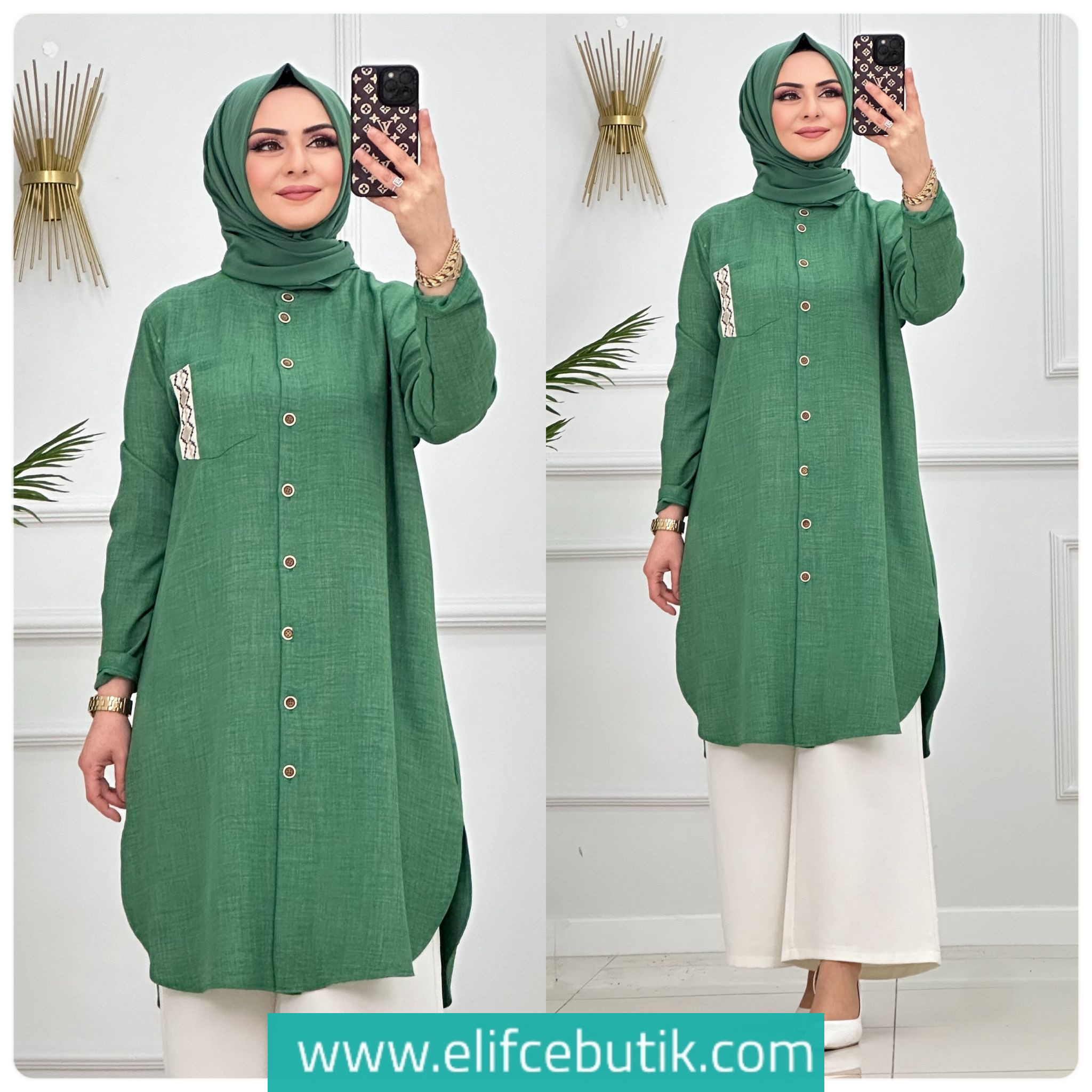 Keten ayrobin Mia tunik