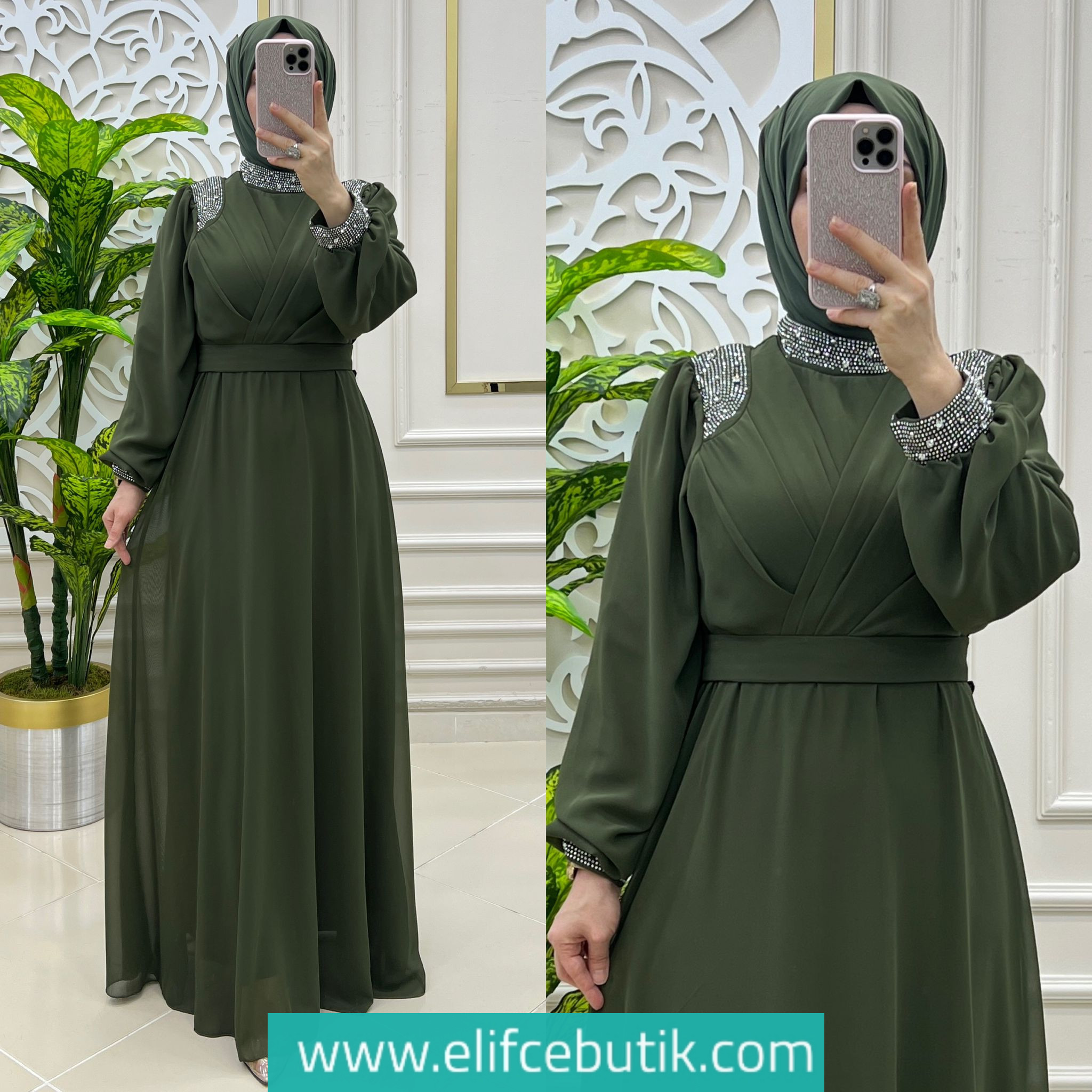 Şifon kumaş hayal elbise - Görsel 8