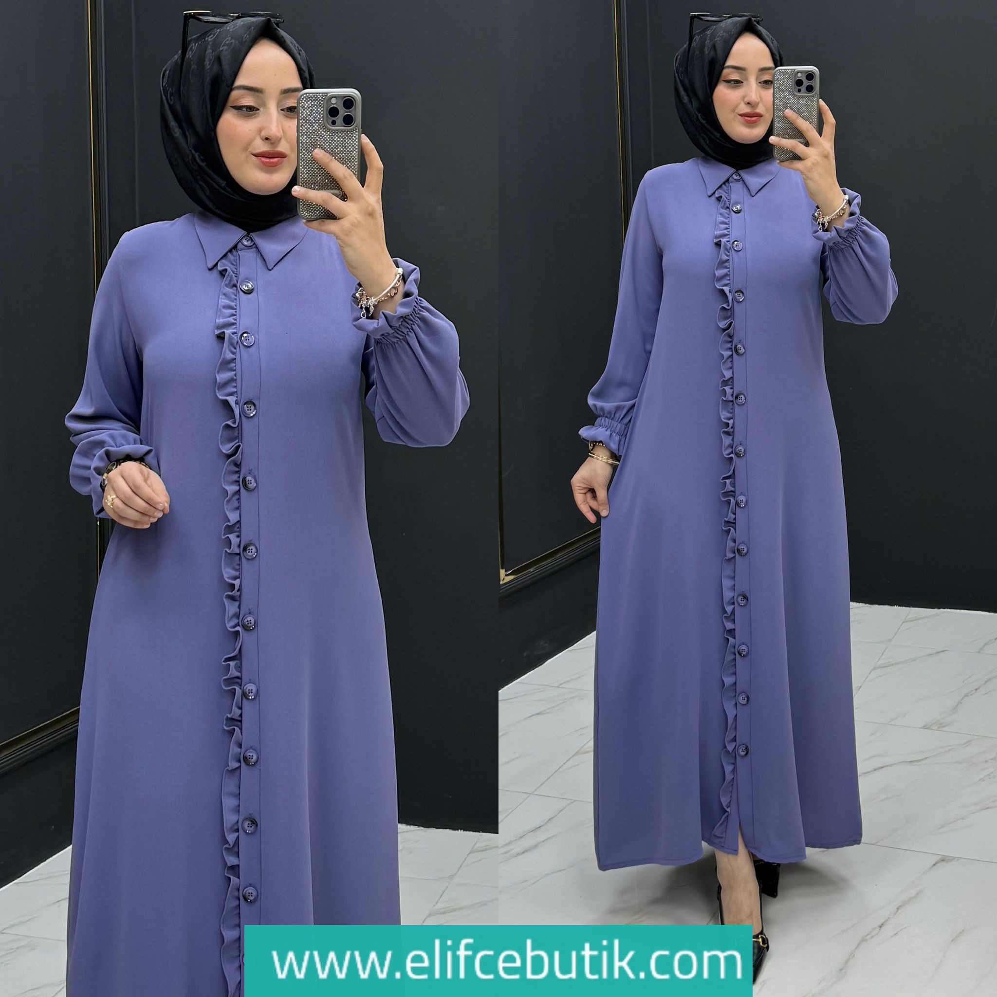 Afra elbise Ferace