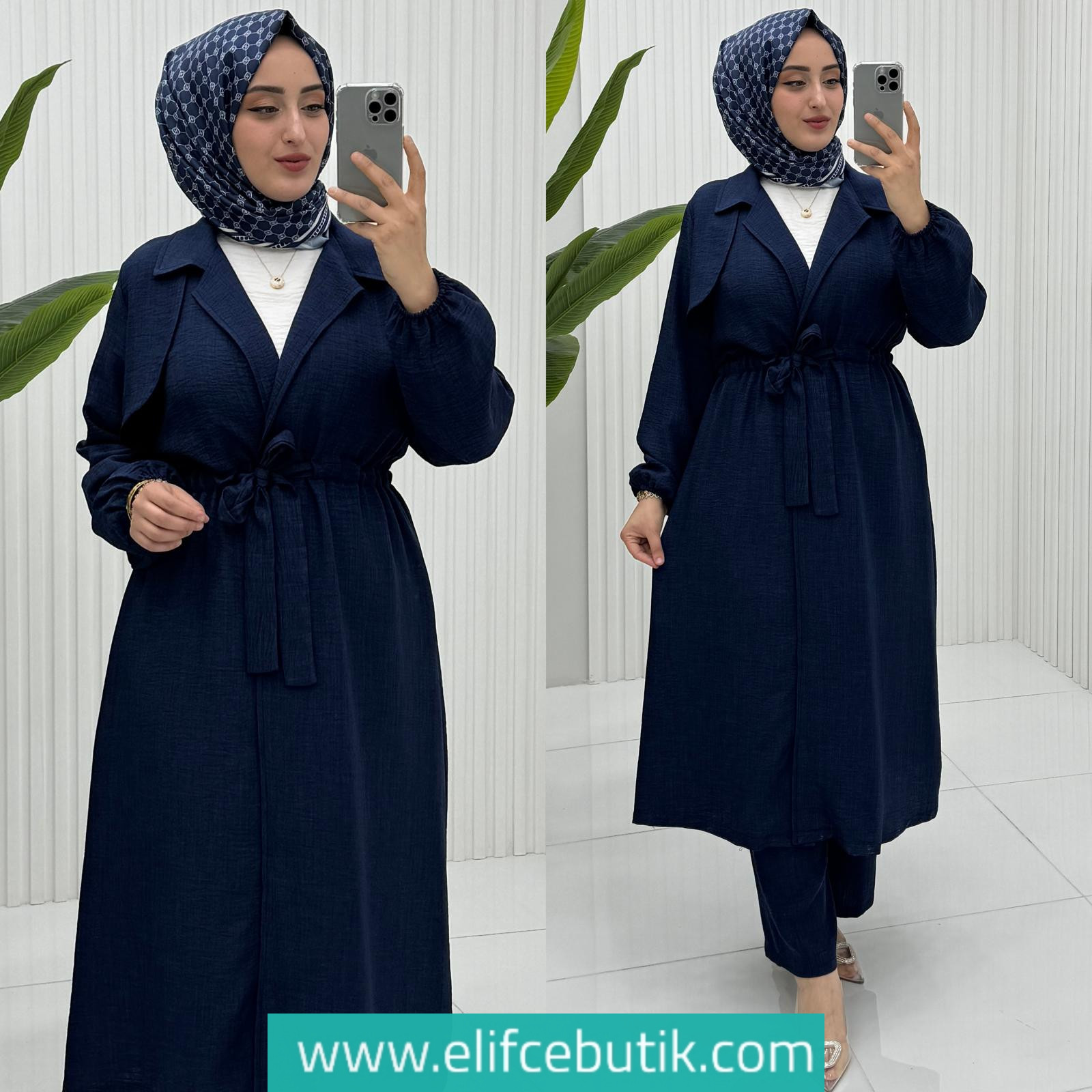 Keten kumaş Beyza takim - Görsel 6