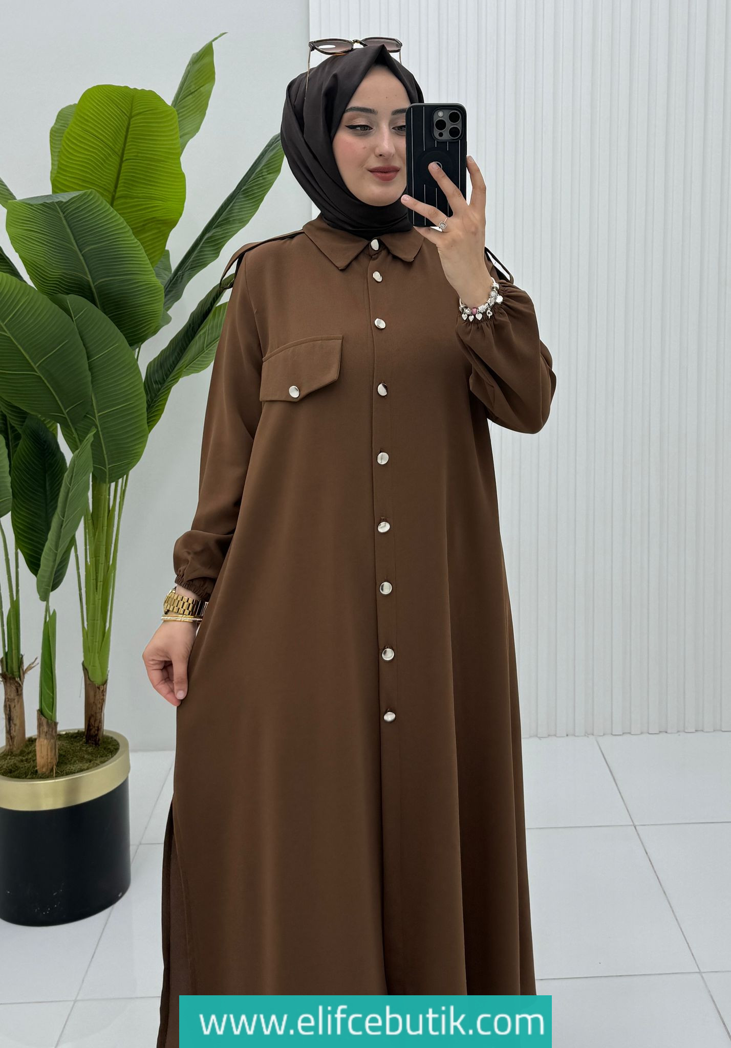 Linda krep Büşra takim - Görsel 9