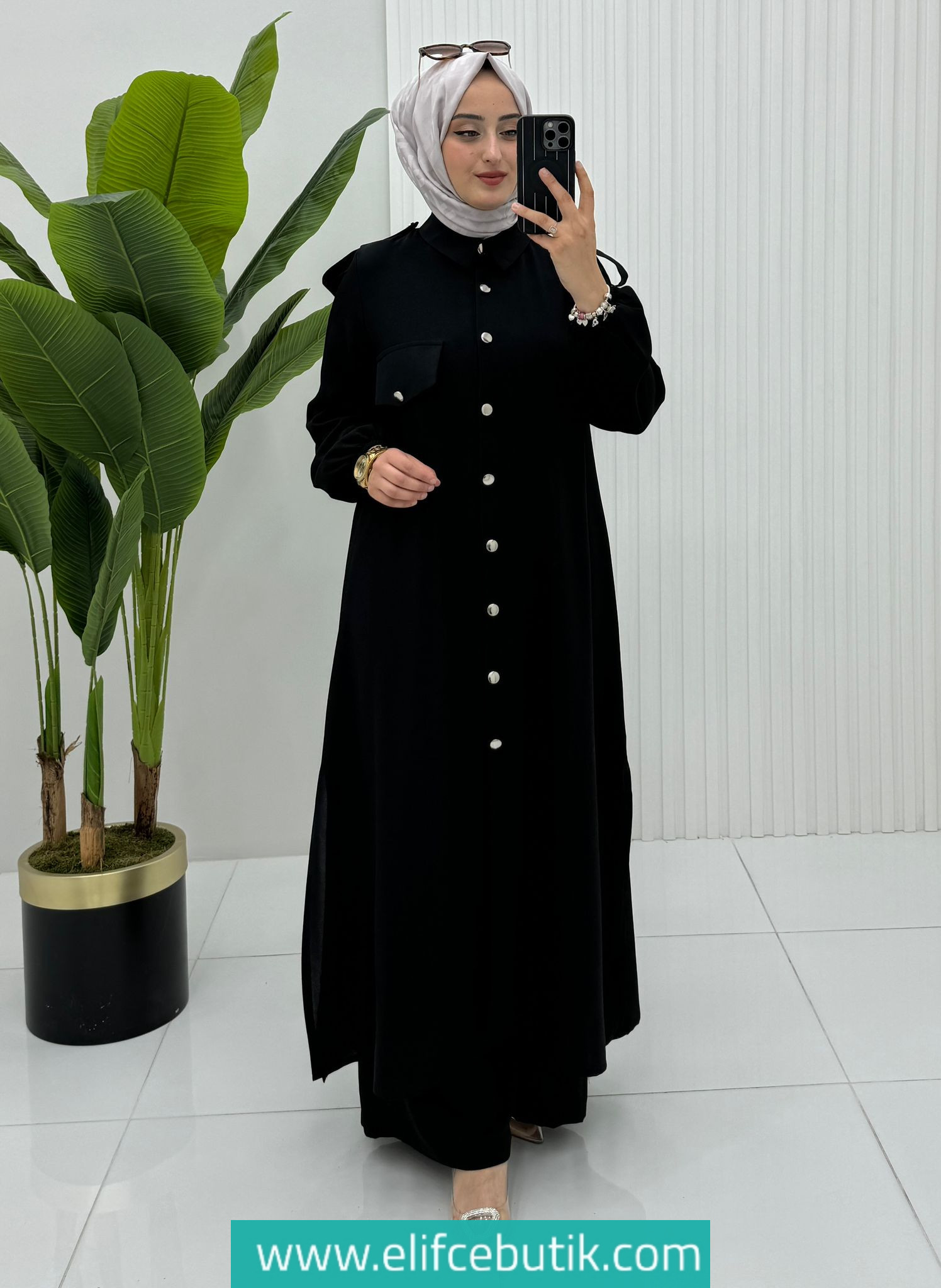 Linda krep Büşra takim - Görsel 6