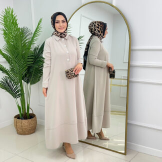 Saga krep ada elbise