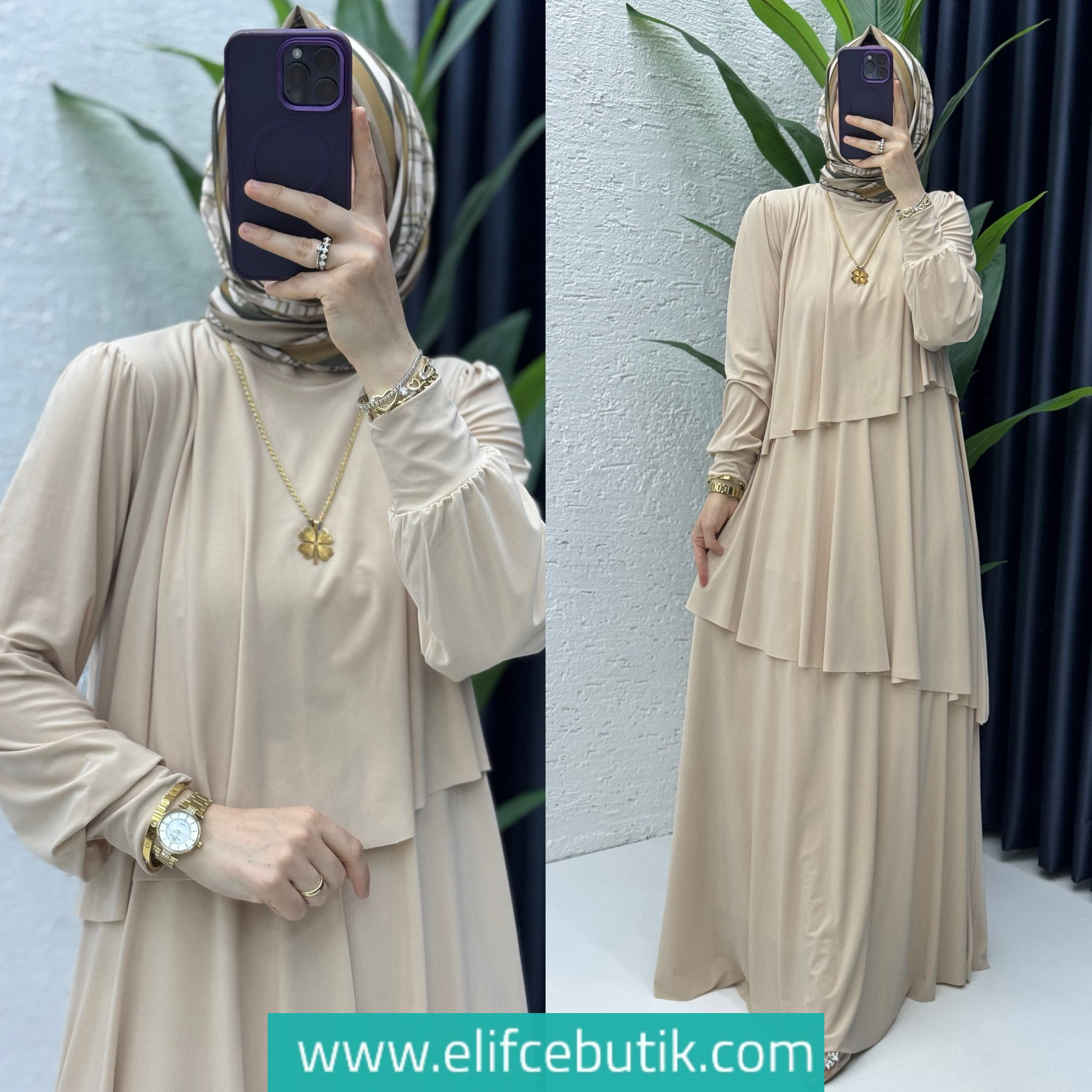 Tilda kumaş sultan elbise - Görsel 10