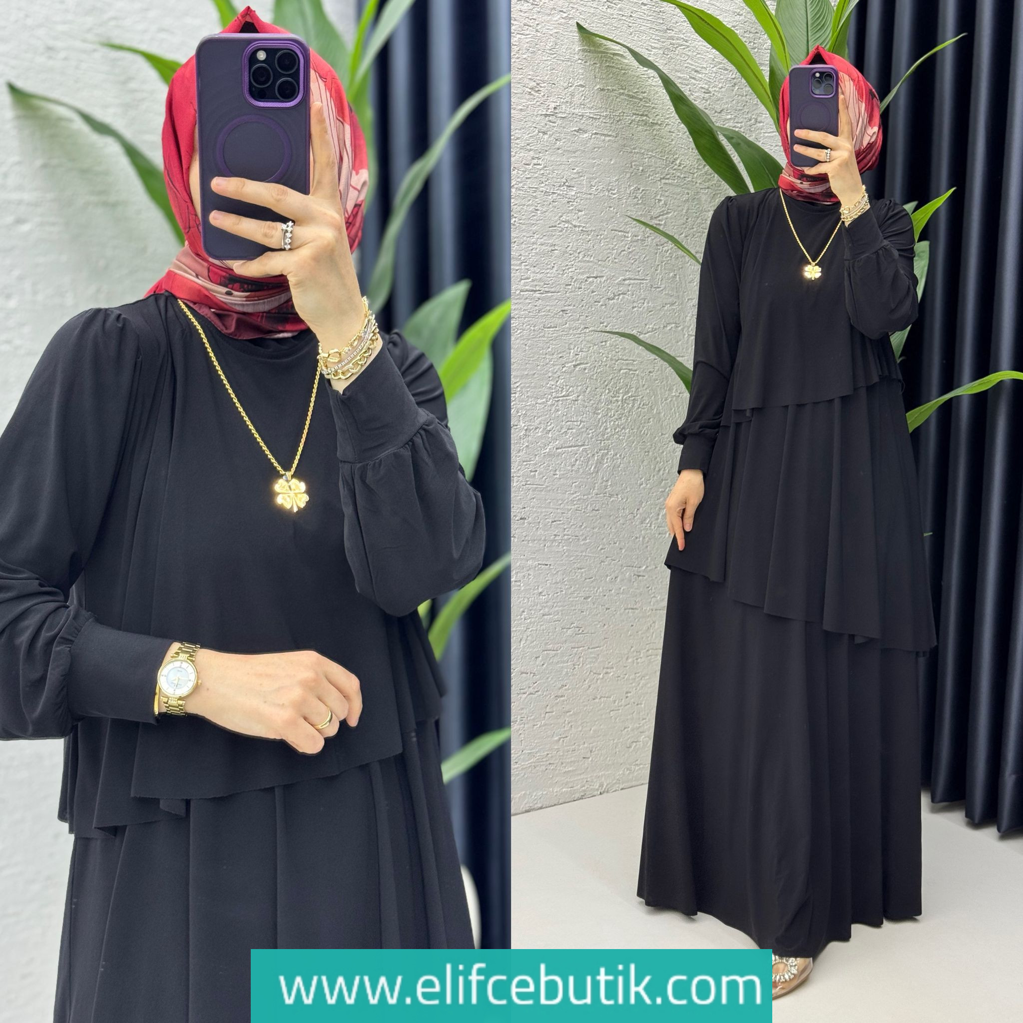 Tilda kumaş sultan elbise - Görsel 12