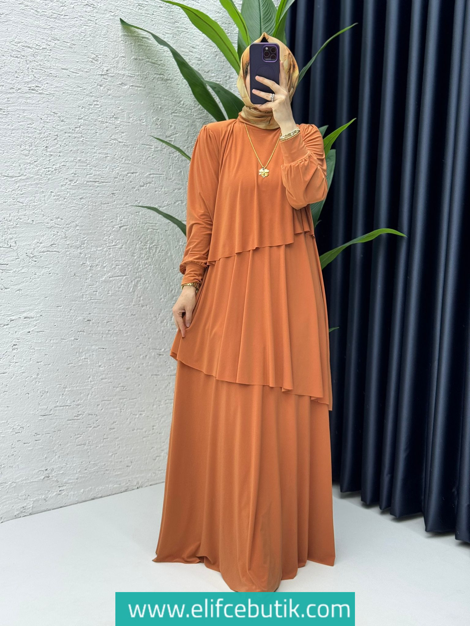 Tilda kumaş sultan elbise - Görsel 4