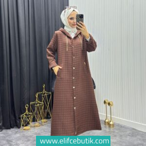 Büyük beden kapitone mont