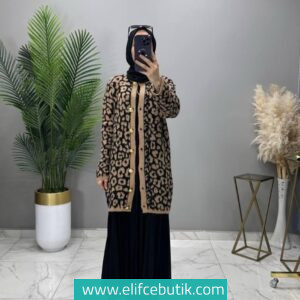 Sakallı kumaş Atiye yumoş hırka