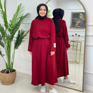 Osyho kumaş sweat elbise