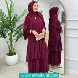 Sandy kumaş Füsun elbise