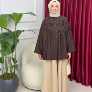 poplin hola tesettur gömlek