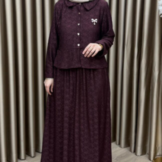 Dantel güpür amora etekli takim