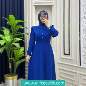 İrem İthal Krep Dökümlü elbise