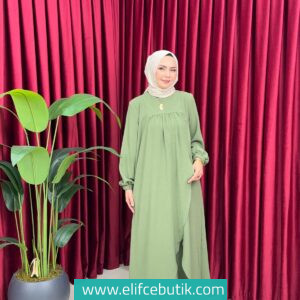 Gökçe Ayrobin Kumaş Tesettür Takım