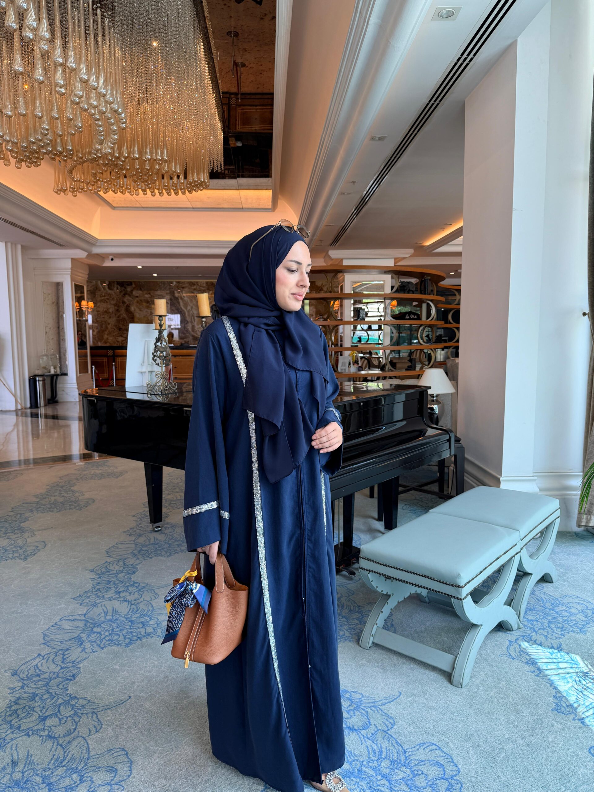 Yeni Sezon Lyocell Tasarım Tesettür Abaya - Görsel 13