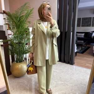 Rolles Tensel Ceketli Üçlü Takım