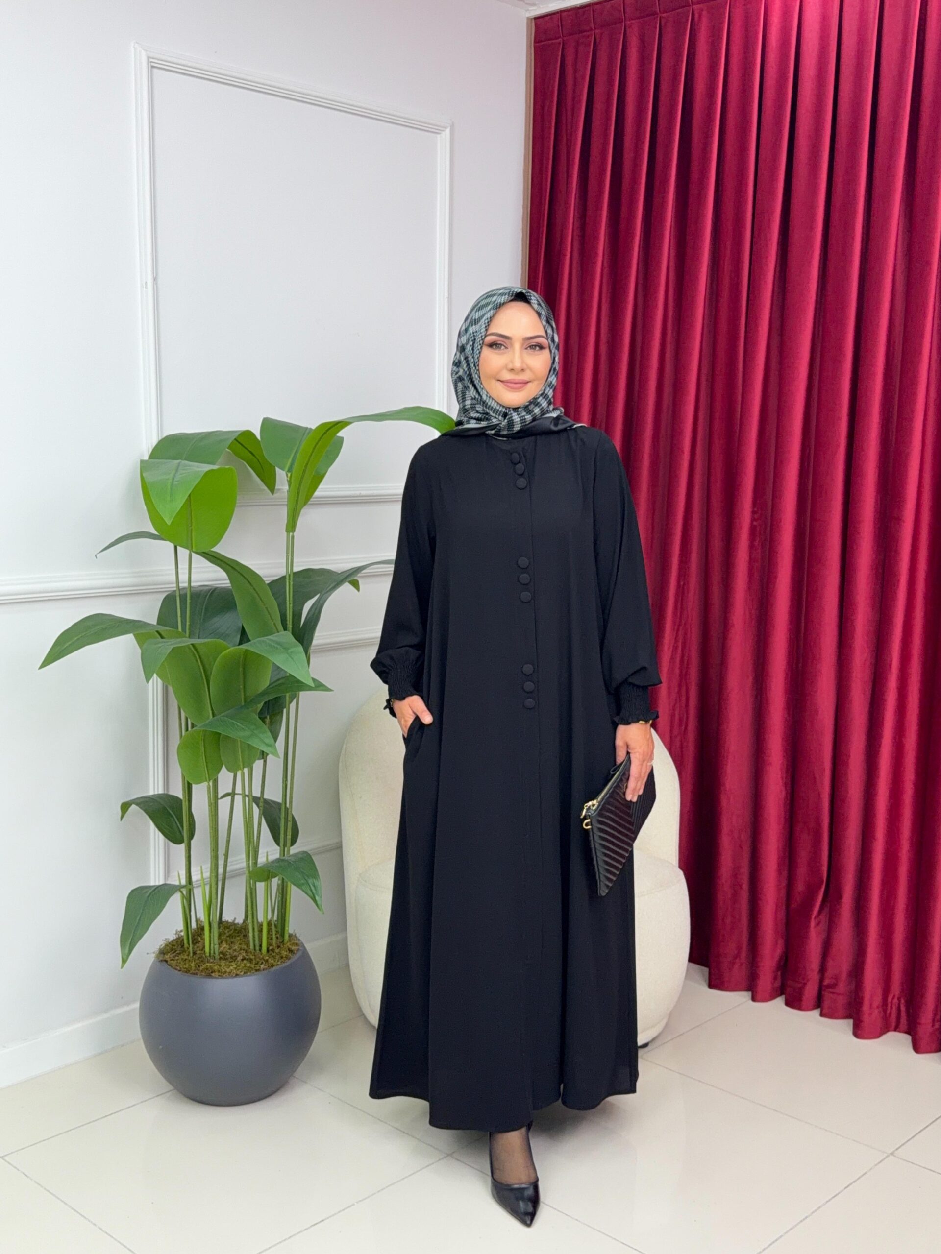 Dubai İpeği Elif Ferace - Görsel 3