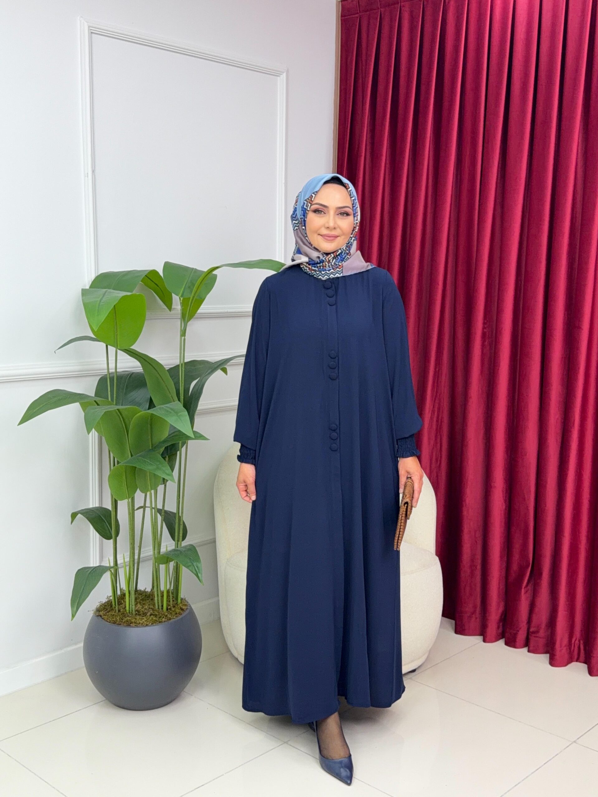 Dubai İpeği Elif Ferace - Görsel 2