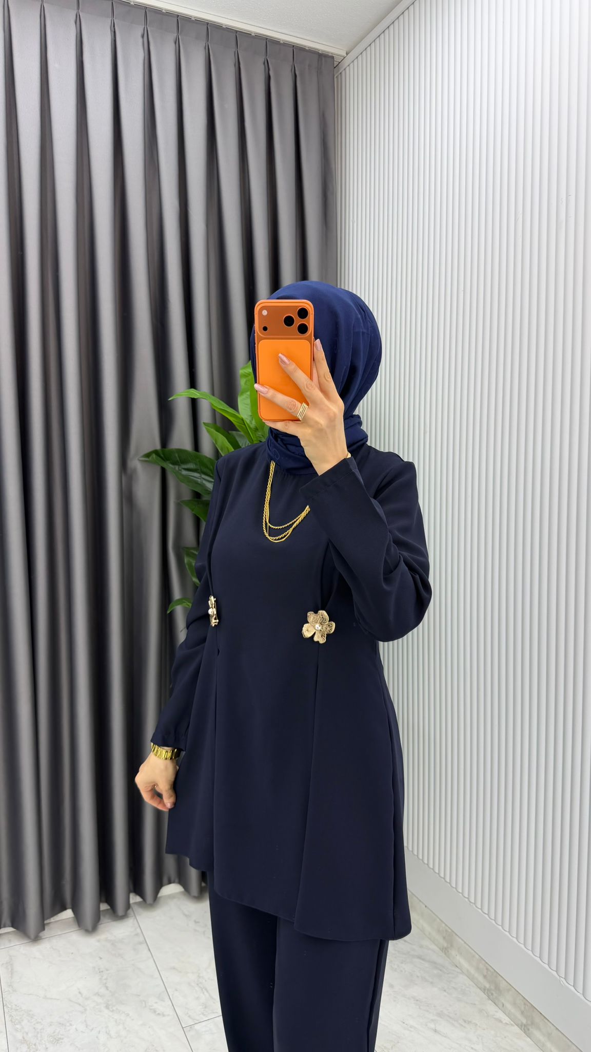 Premium Kardelen Zara Krep Takım - Görsel 12
