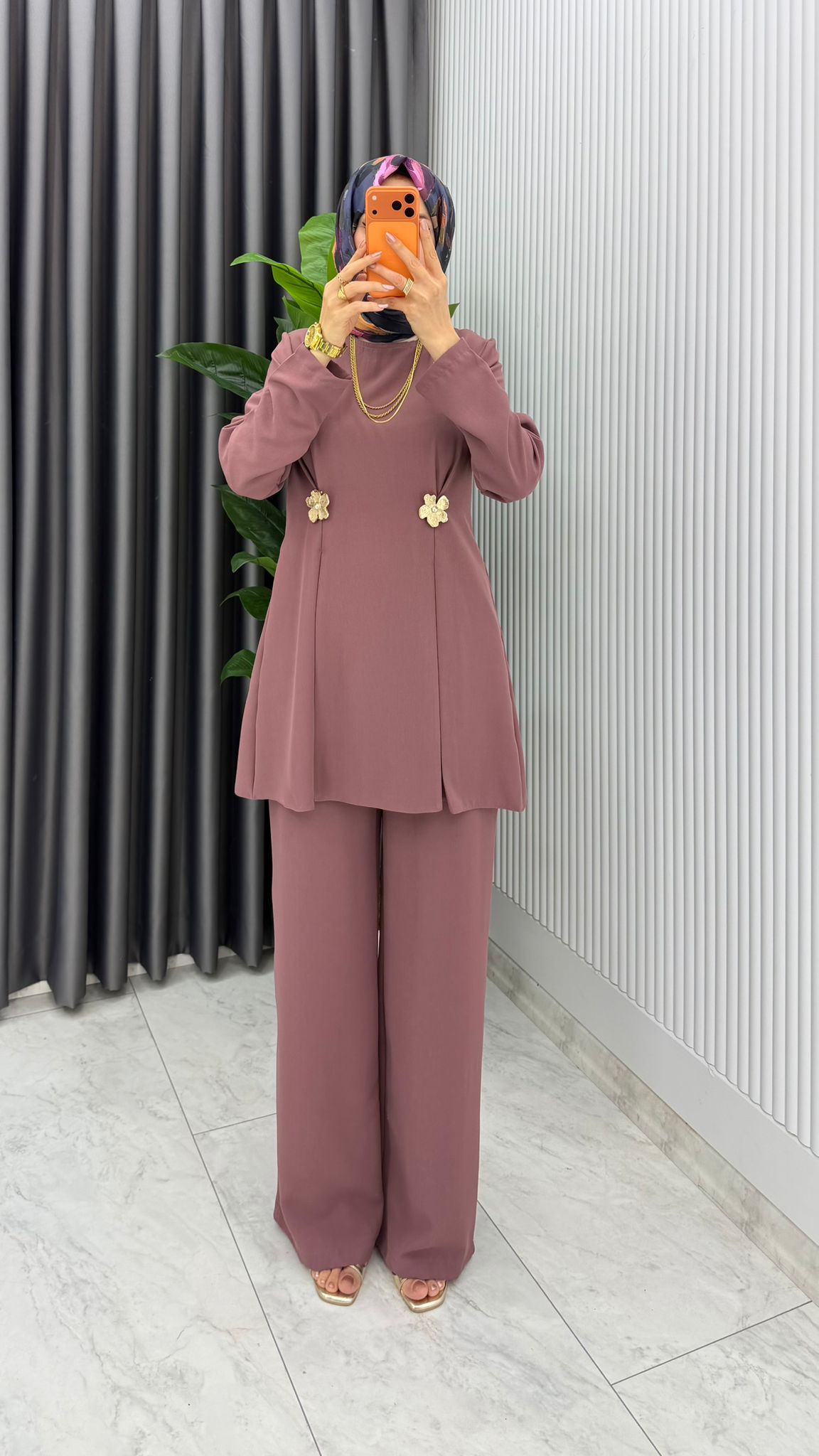 Premium Kardelen Zara Krep Takım