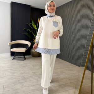 Oysho Kumaş Gömlek Detaylı İkili Pantolon Takım