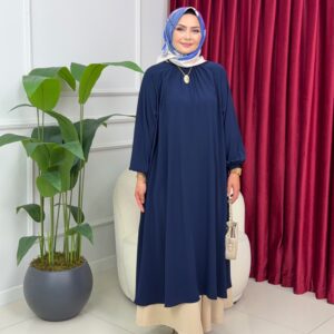 Irmak Tunik  Dubai İpeği Tesettür Tunik