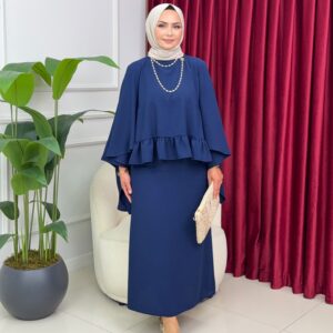 Lola Pelerinli Etekli İkili Takım