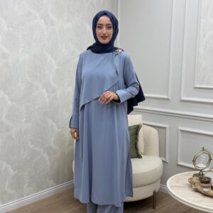 Esila Medine İpeği Yazlık Tesettür Takım
