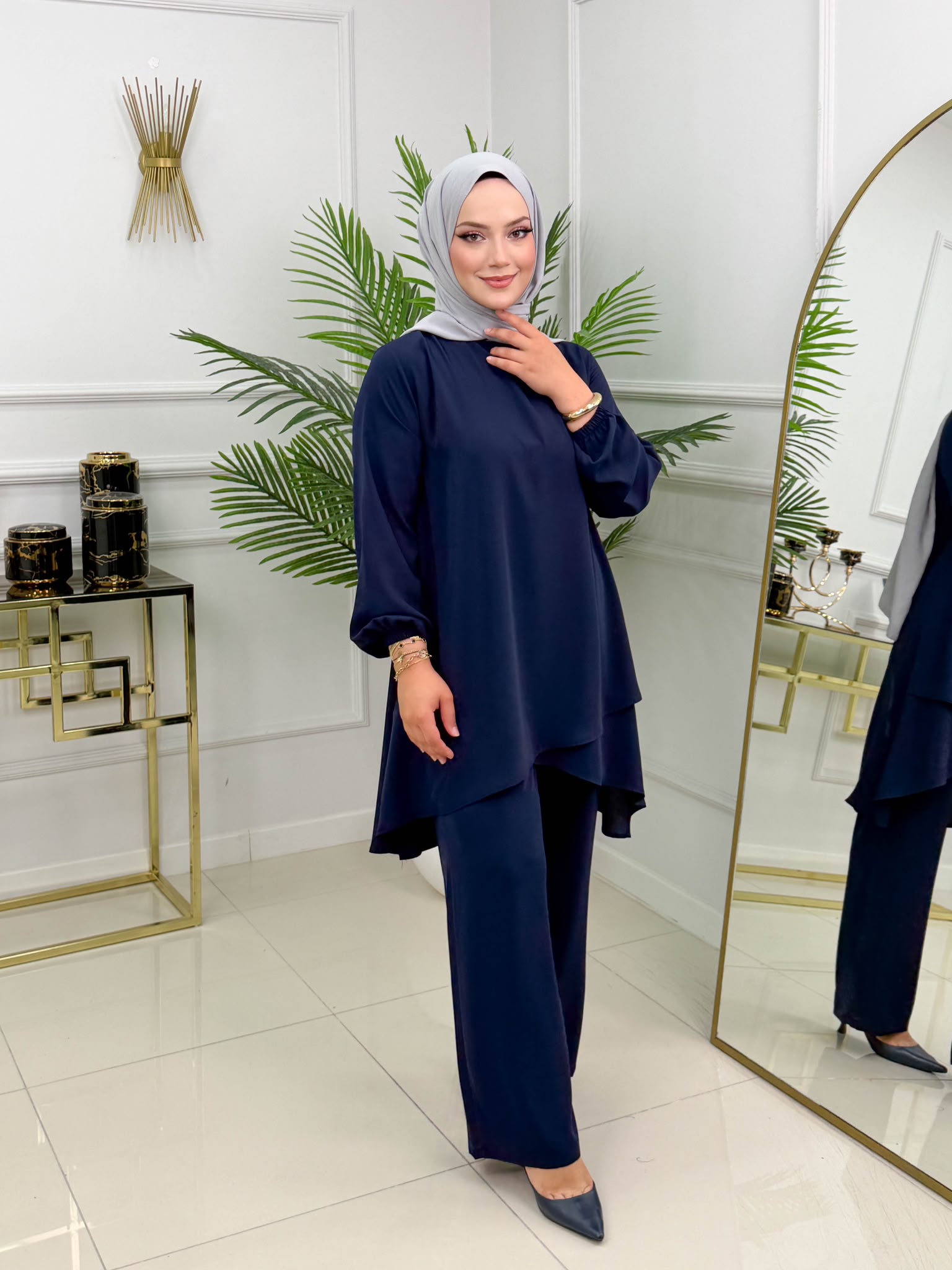 Dubai İpeği Tesettür Arzu Takım - Görsel 10