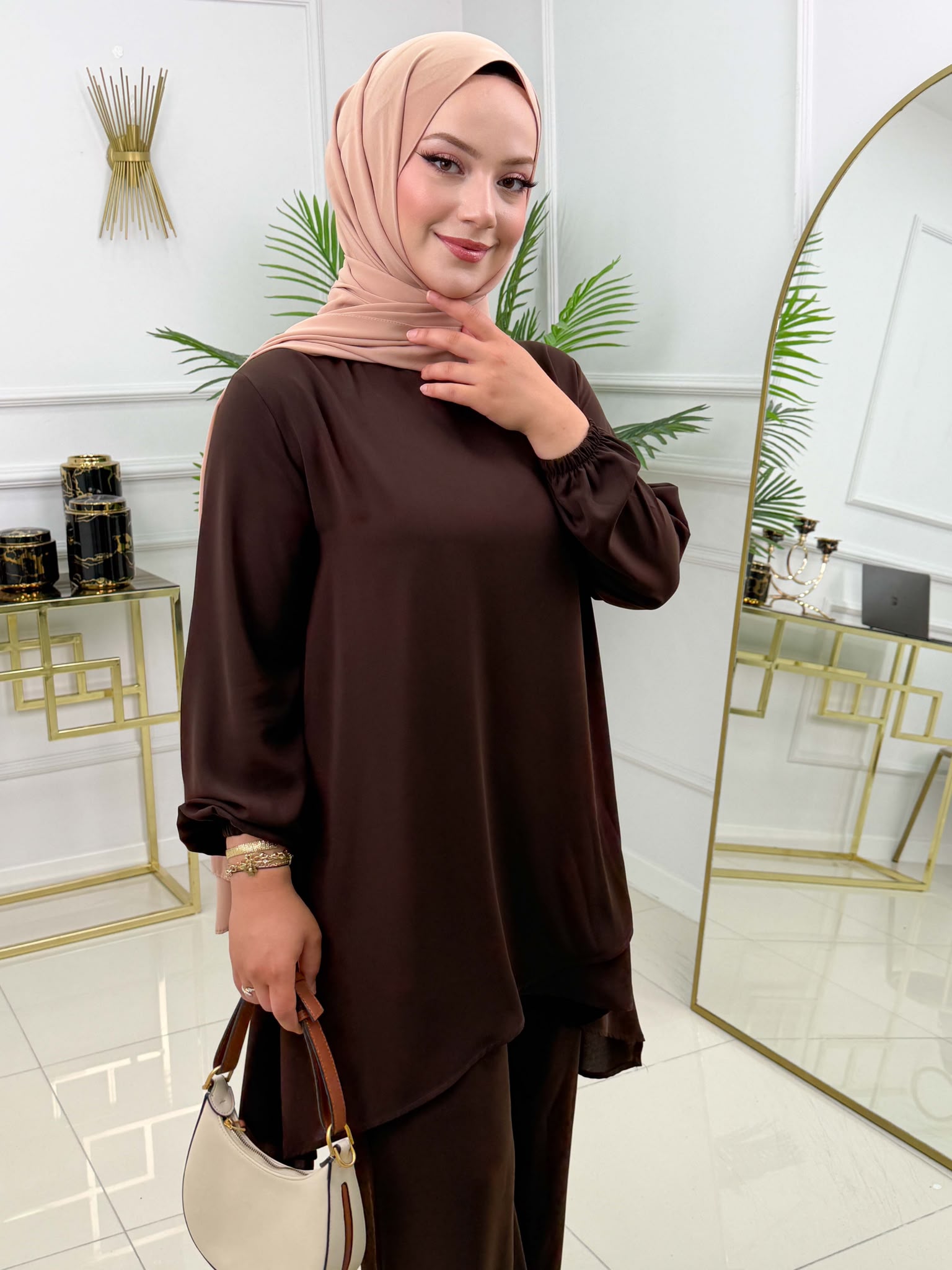 Dubai İpeği Tesettür Arzu Takım - Görsel 5