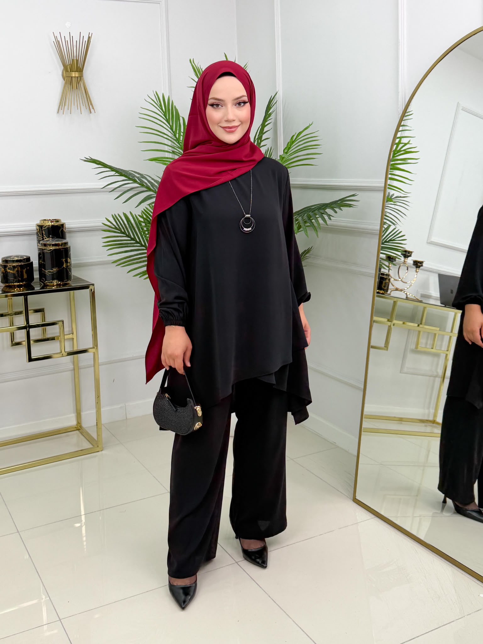 Dubai İpeği Tesettür Arzu Takım - Görsel 9