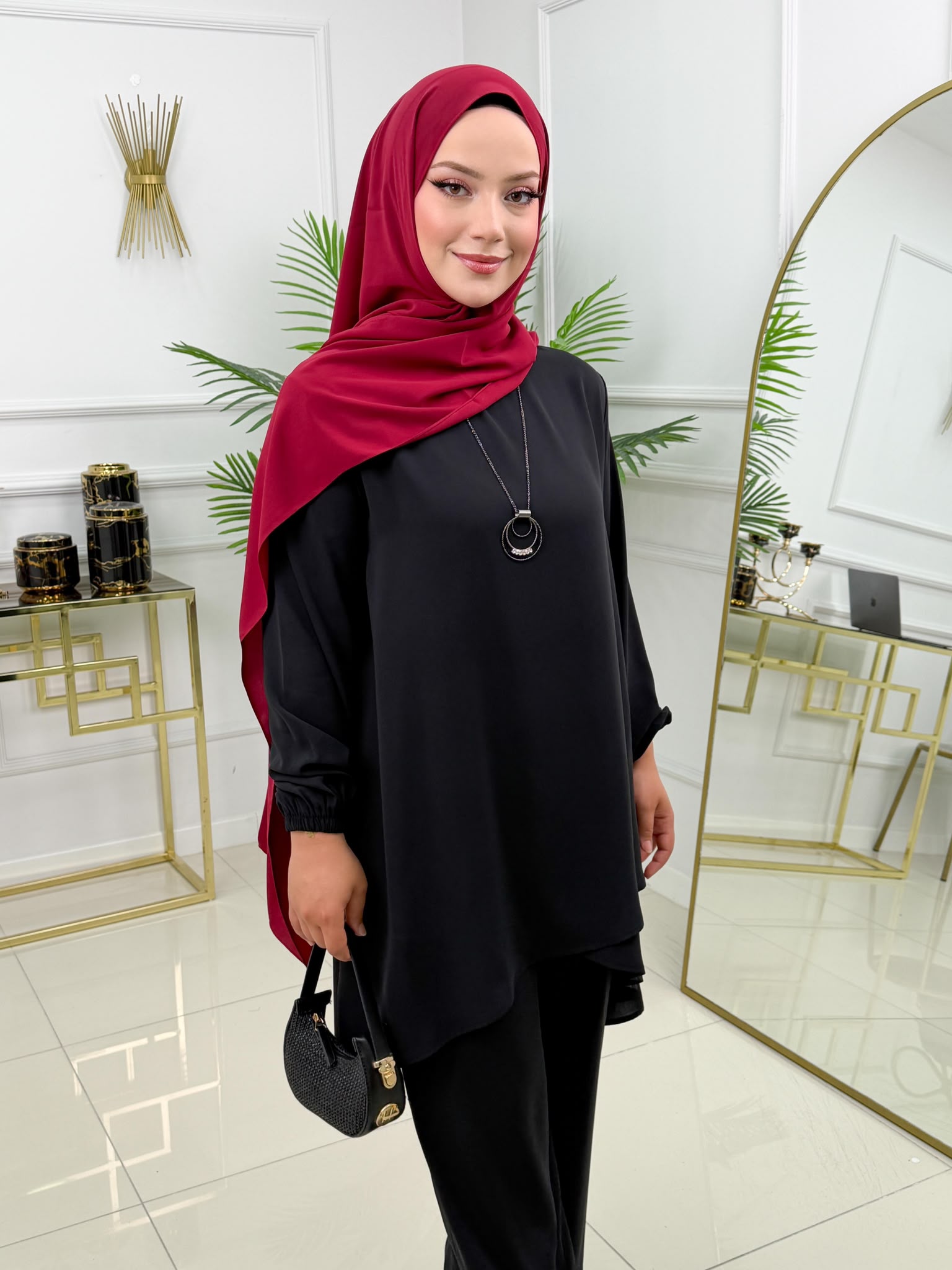 Dubai İpeği Tesettür Arzu Takım - Görsel 8