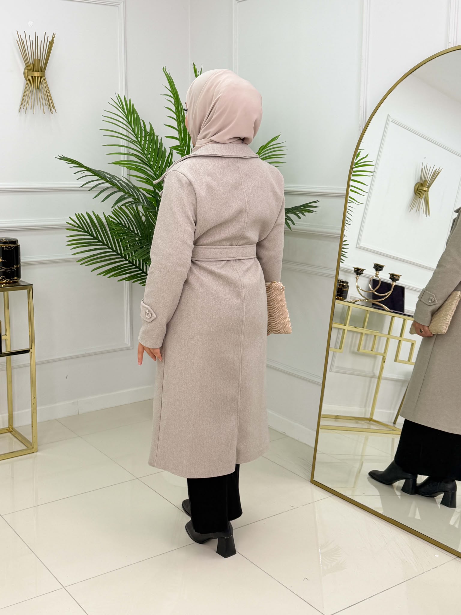 Yeni Sezon kaşe Kaban - Görsel 12